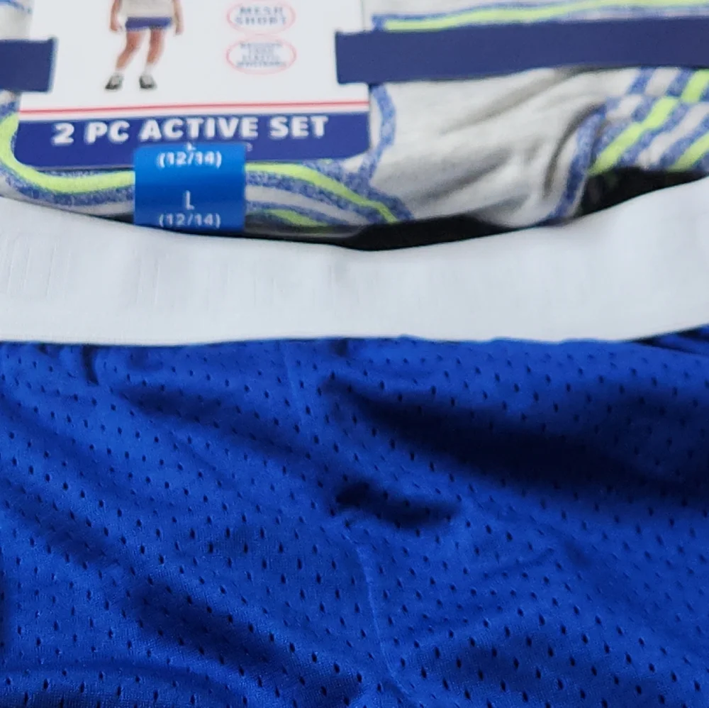 Limited Too Girls 2 Piece Active Set T-Shirt & Mesh Shorts Size L (12/14)